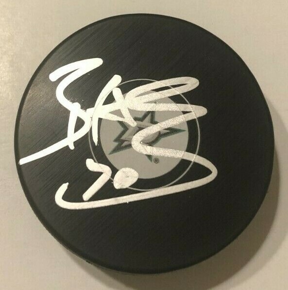 BRADEN HOLTBY SIGNED DALLAS STARS HOCKEY PUCK W/ CASE COA