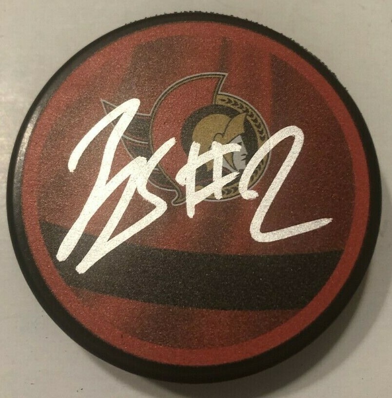 ARTEM ZUB SIGNED OTTAWA SENATORS HOCKEY PUCK W/ CASE COA
