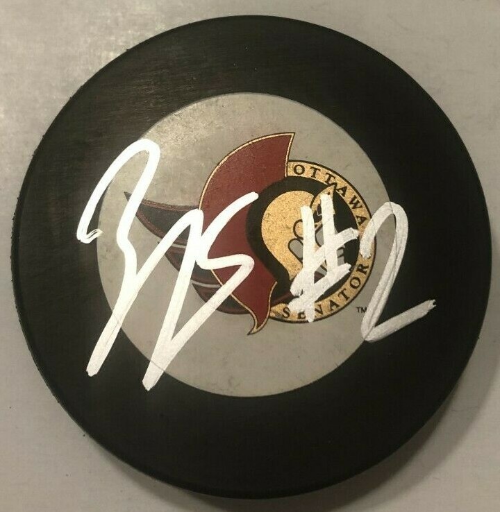 ARTEM ZUB SIGNED OTTAWA SENATORS HOCKEY PUCK W/ CASE COA