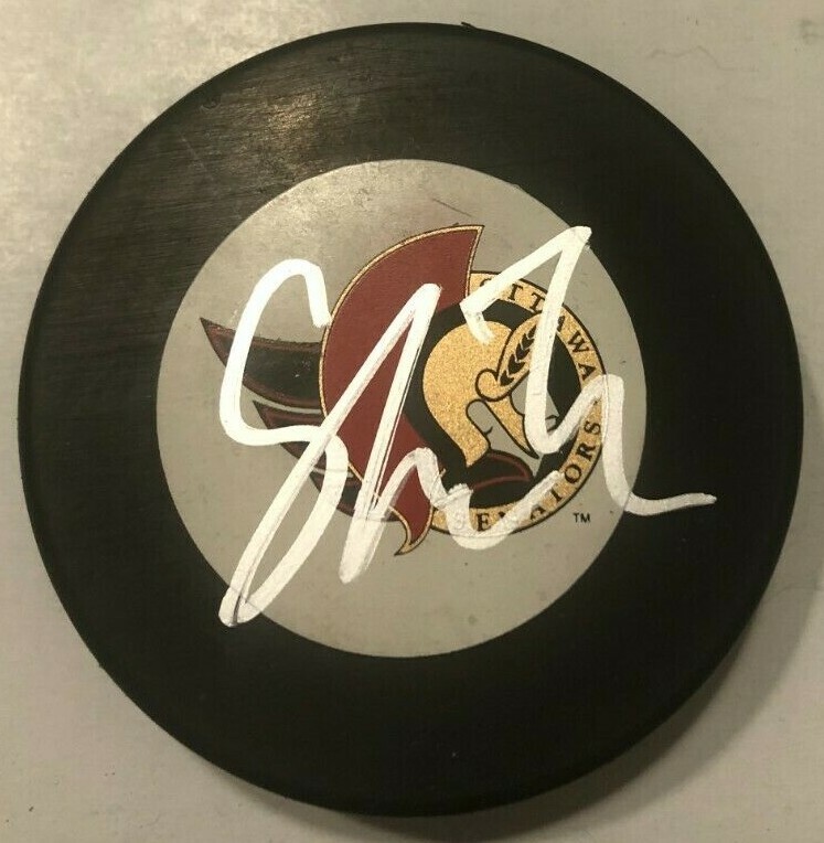 TIM STUTZLE SIGNED OTTAWA SENATORS HOCKEY PUCK W/ CASE COA