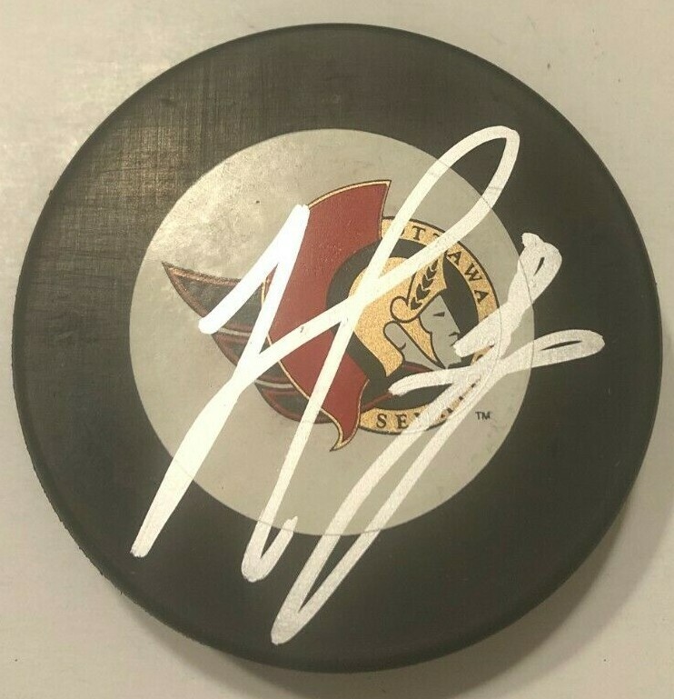 MATT MURRAY SIGNED OTTAWA SENATORS HOCKEY PUCK W/ CASE COA