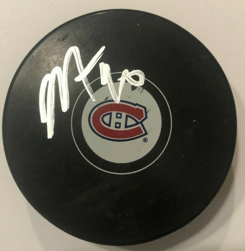 JOEL ARMIA SIGNED MONTREAL CANADIENS HOCKEY PUCK W/ CASE COA