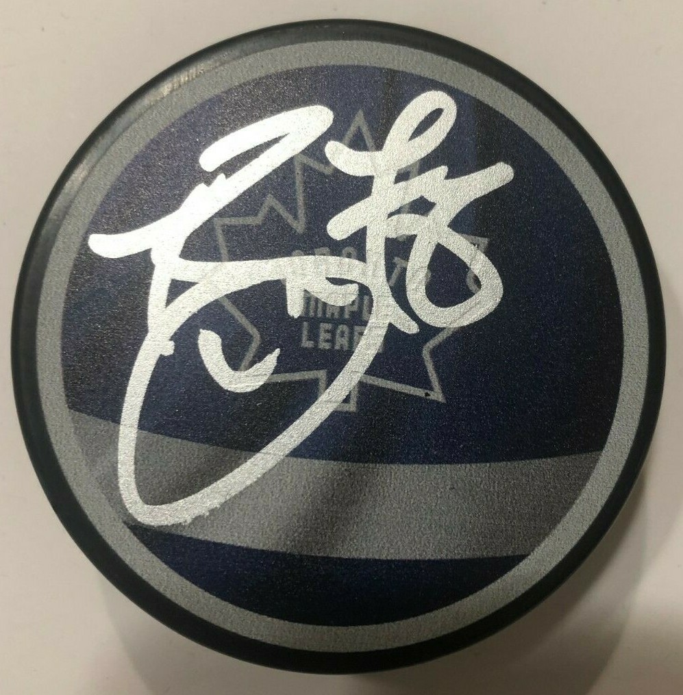 TJ BRODIE SIGNED TORONTO MAPLE LEAFS HOCKEY PUCK W/ CASE COA