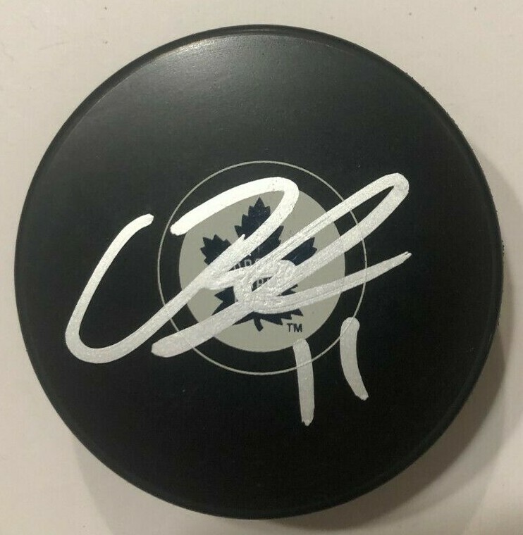 COLIN BLACKWELL SIGNED TORONTO MAPLE LEAFS HOCKEY PUCK W/ CASE COA