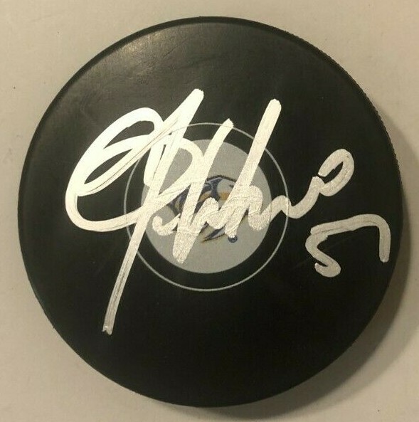 DANTE FABBRO SIGNED NASHVILLE PREDATORS HOCKEY PUCK W/ CASE COA