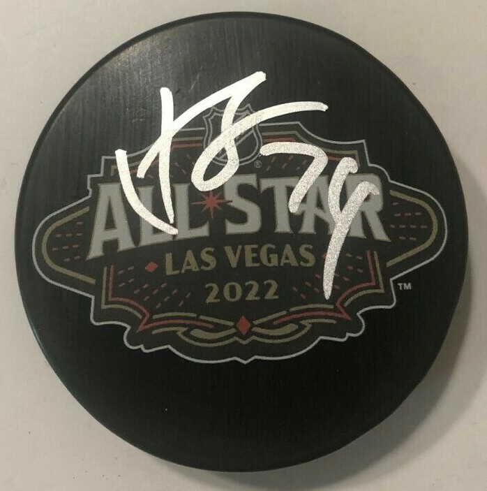 JUUSE SAROS SIGNED 2022 NHL ALL STAR HOCKEY PUCK W/ CASE NASHVILLE PREDATORS COA
