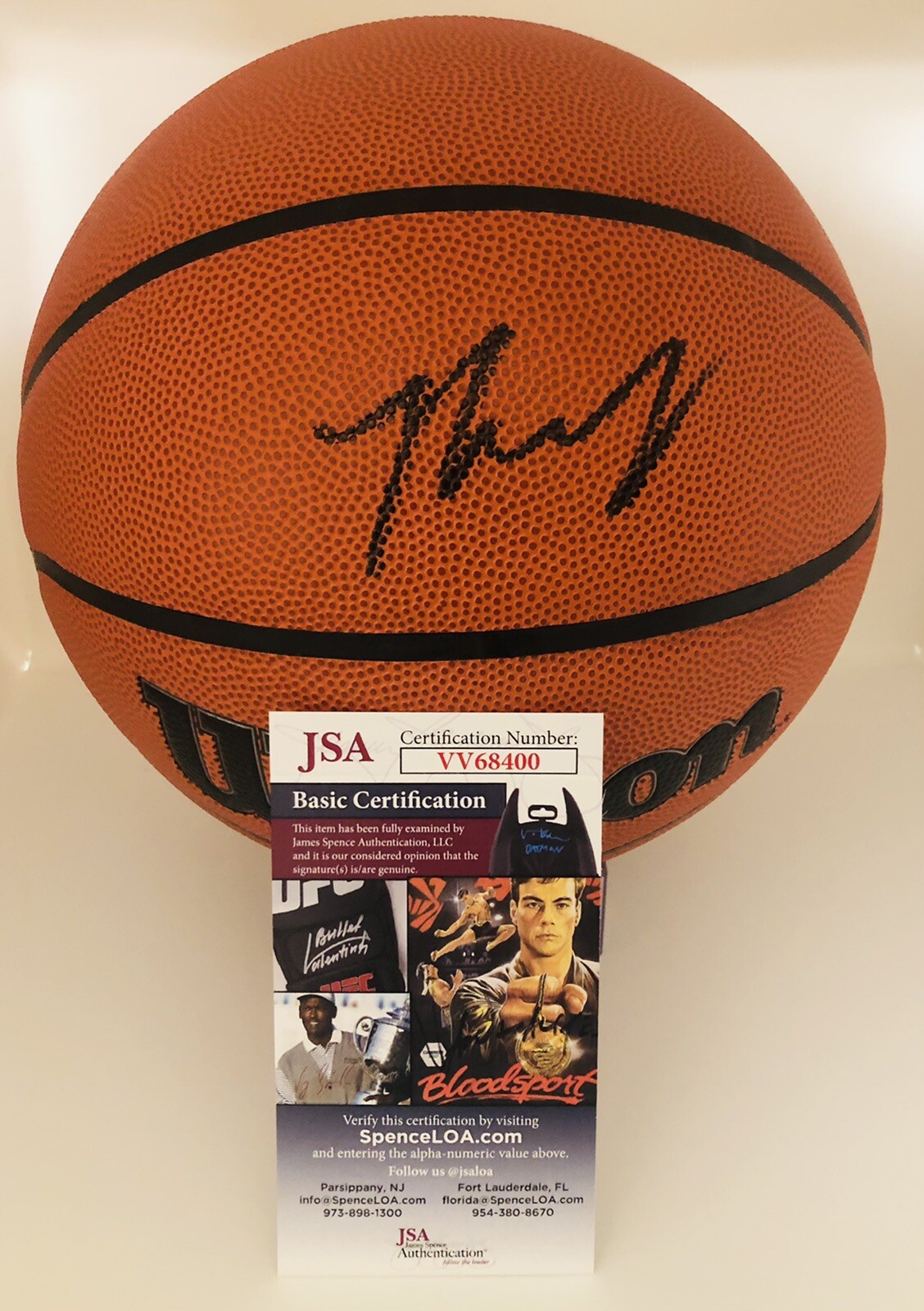 JOSH GIDDEY SIGNED WILSON NBA BASKETBALL CHICAGO BULLS THUNDER JSA COA
