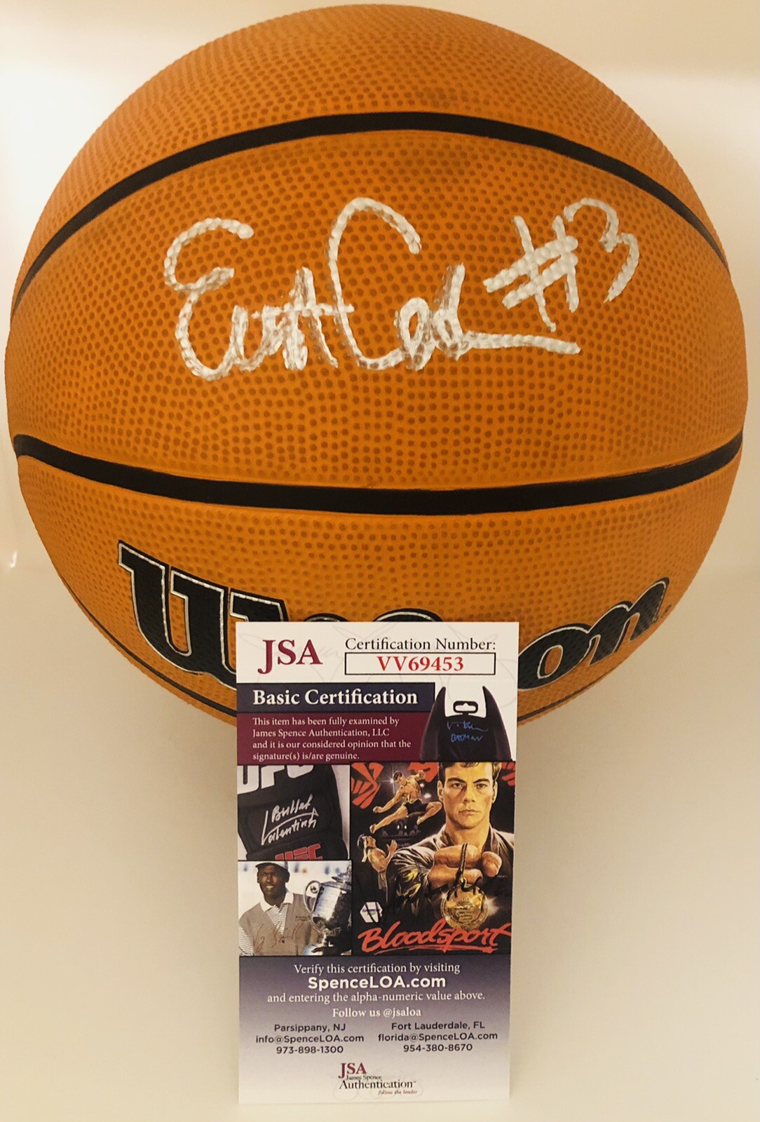 ELLIOTT CADEAU SIGNED WILSON NBA BASKETBALL FUTURE SUPERSTAR JSA COA