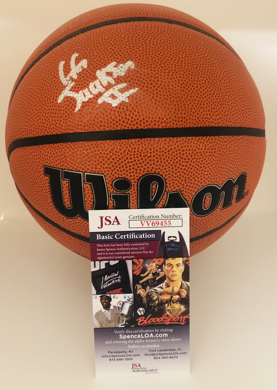 GG JACKSON SIGNED WILSON NBA BASKETBALL MEMPHIS GRIZZLIES JSA COA