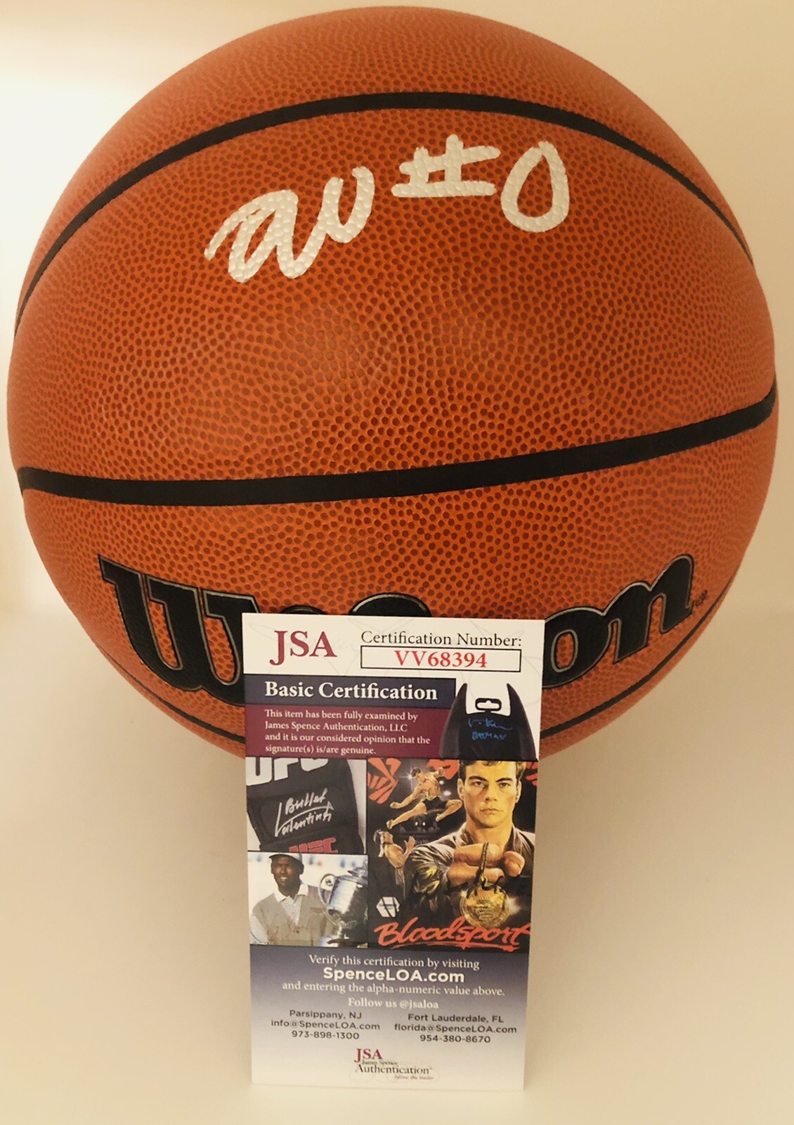 DARIQ WHITEHEAD SIGNED WILSON NBA BASKETBALL DUKE BROOKLYN NETS JSA COA