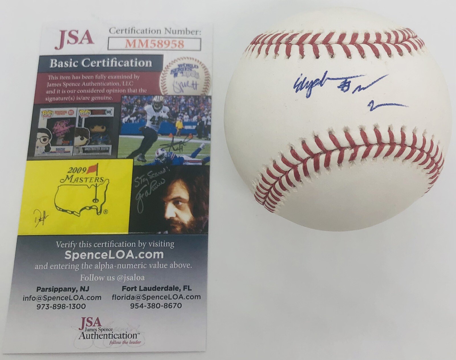 ELIJAH GREEN SIGNED RAWLINGS MLB BASEBALL 2022 TOP DRAFT PICK JSA COA