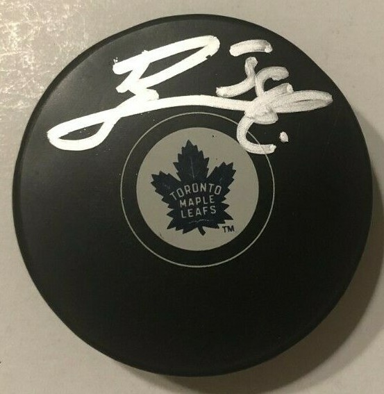 RASMUS SANDIN SIGNED TORONTO MAPLE LEAFS HOCKEY PUCK W/ CASE COA