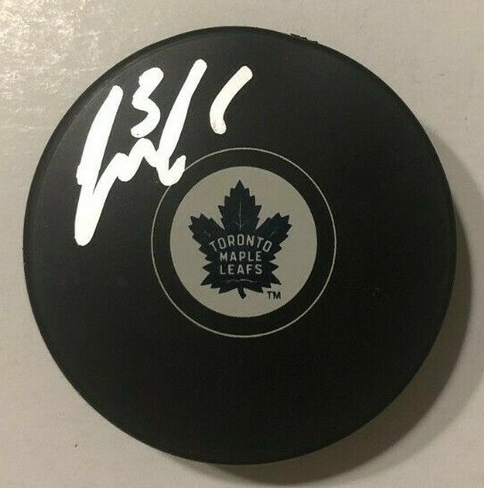 JACK CAMPBELL SIGNED TORONTO MAPLE LEAFS HOCKEY PUCK W/ CASE COA