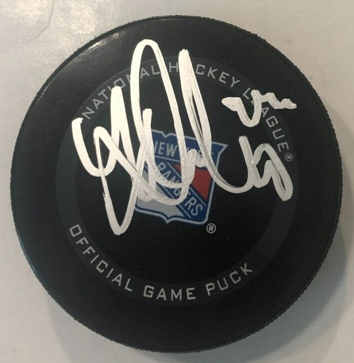 KAAPO KAKKO SIGNED NEW YORK RANGERS OFFICIAL GAME HOCKEY PUCK W/ CASE COA
