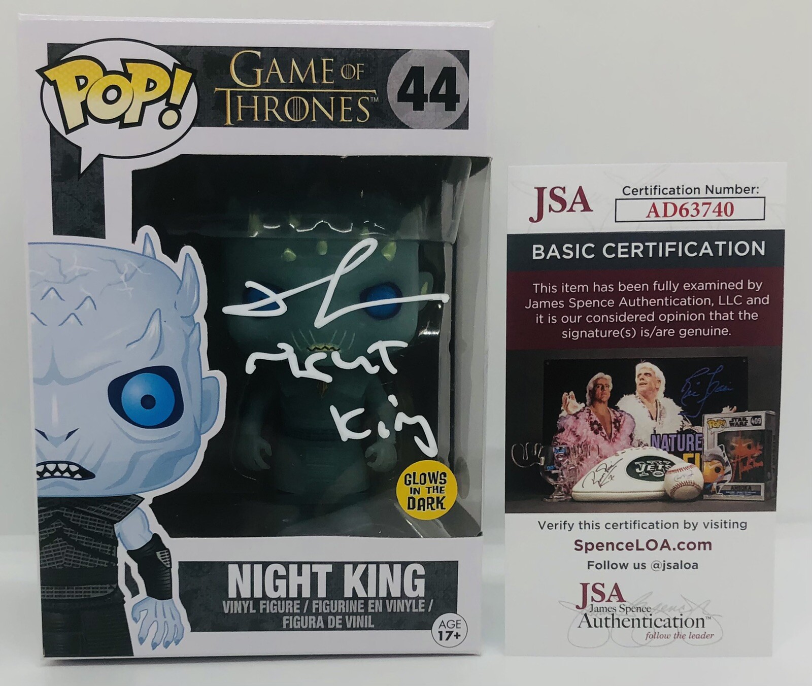 RICHARD BRAKE SIGNED NIGHT KING POP FUNKO FIGURE GAME OF THRONES GITD JSA COA