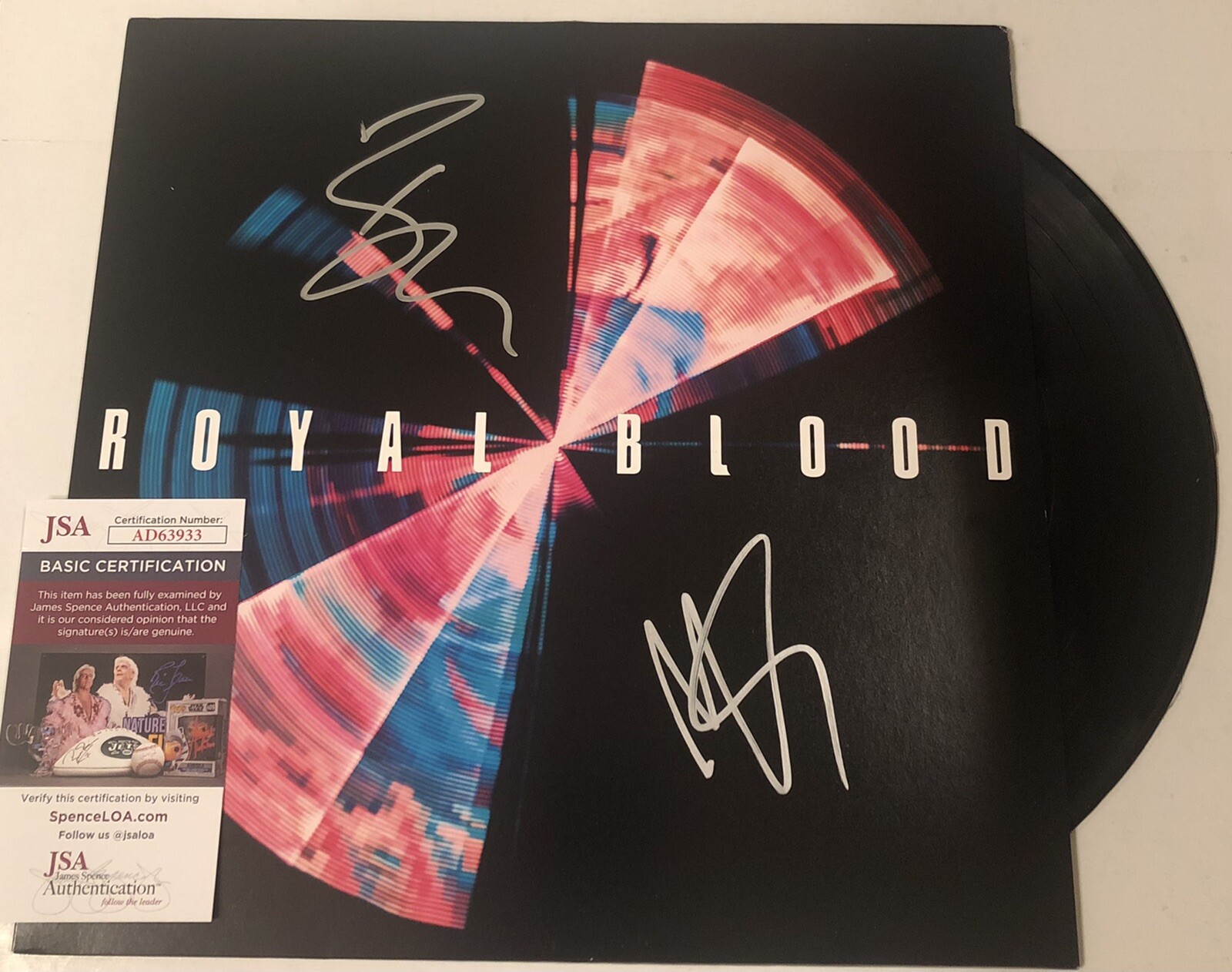 ROYAL BLOOD BAND SIGNED TYPHOONS LP VINYL RECORD ALBUM MIKE & BEN PROOF JSA COA