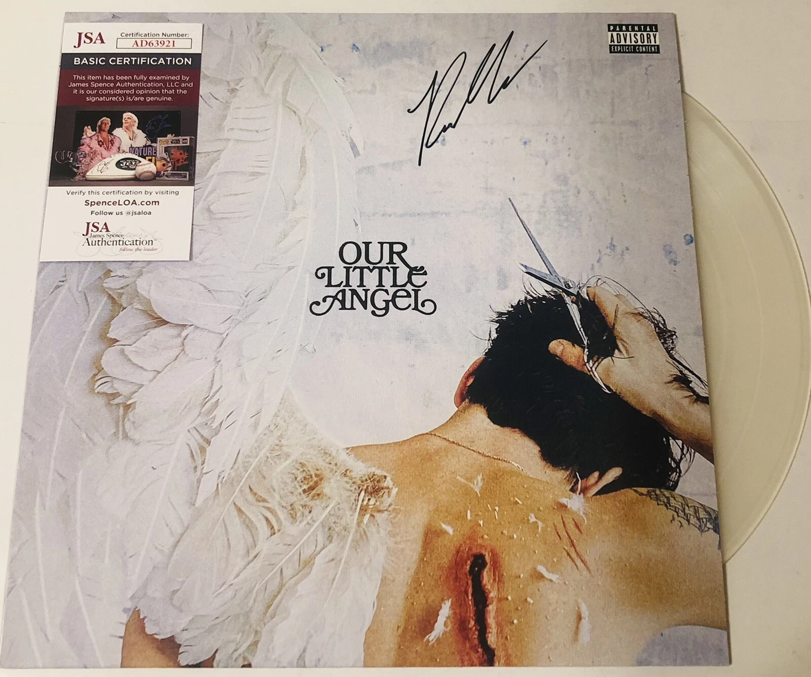 ROLE MODEL SIGNED OUR LITTLE ANGEL LP VINYL RECORD ALBUM TUCKER PROOF JSA COA