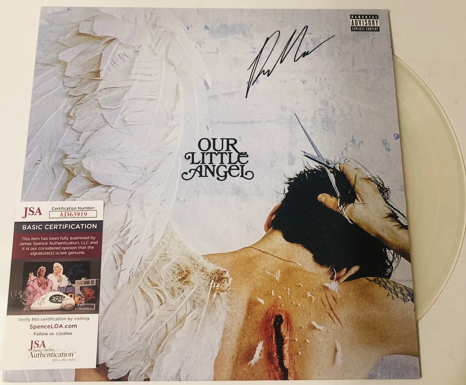 ROLE MODEL SIGNED OUR LITTLE ANGEL LP VINYL RECORD ALBUM TUCKER PROOF JSA COA