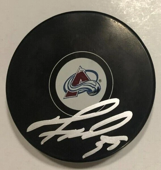 PAVEL FRANCOUZ SIGNED COLORADO AVALANCHE HOCKEY PUCK W CASE COA