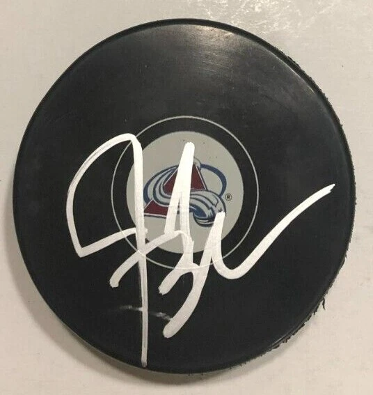 JARED BEDNAR SIGNED COLORADO AVALANCHE HOCKEY PUCK W CASE COA