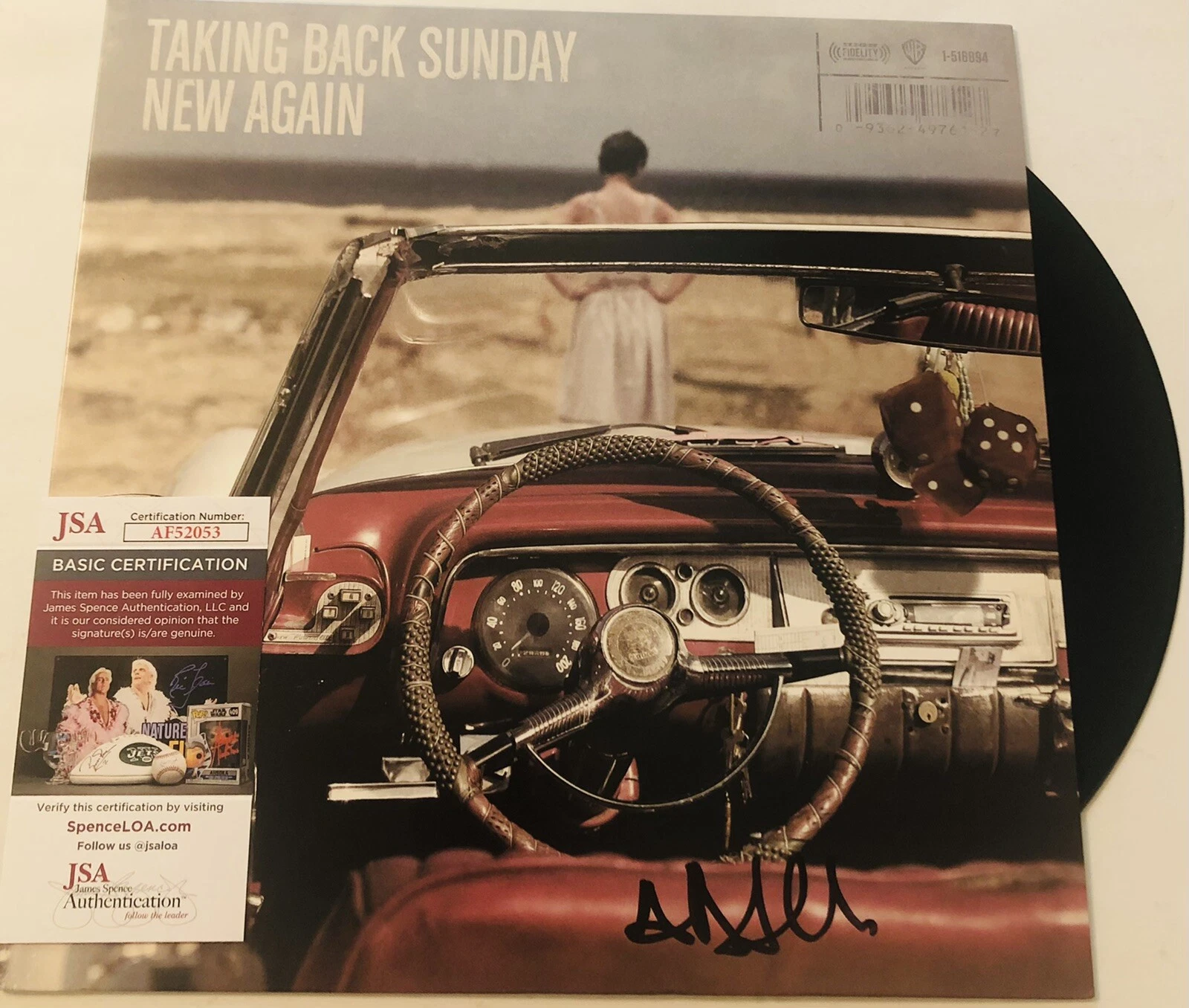 ADAM LAZZARA SIGNED TAKING BACK SUNDAY NEW AGAIN VINYL LP RECORD ALBUM JSA COA