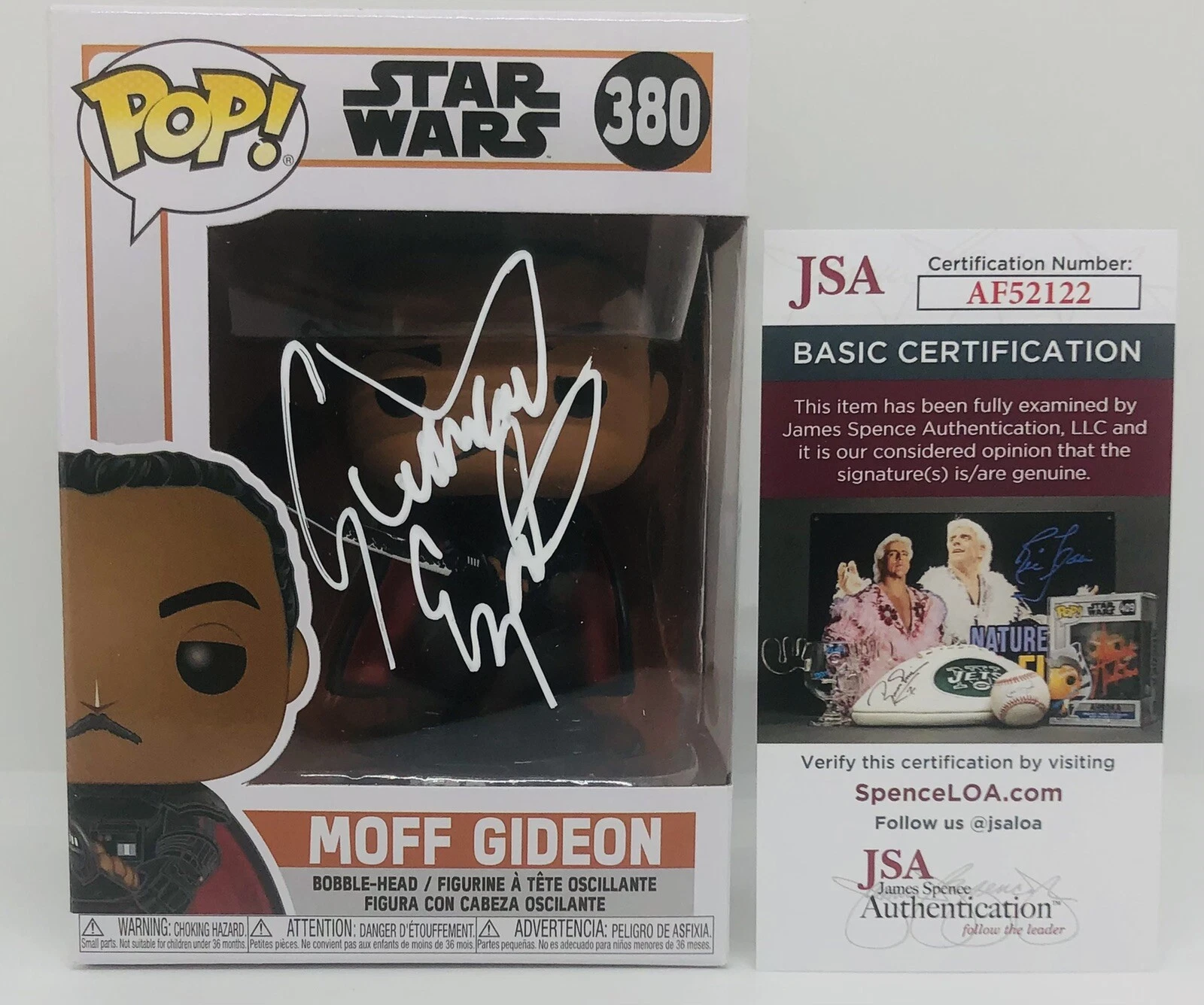GIANCARLO ESPOSITO SIGNED MOFF GIDEON POP FUNKO FIGURE STAR WARS PROOF JSA COA