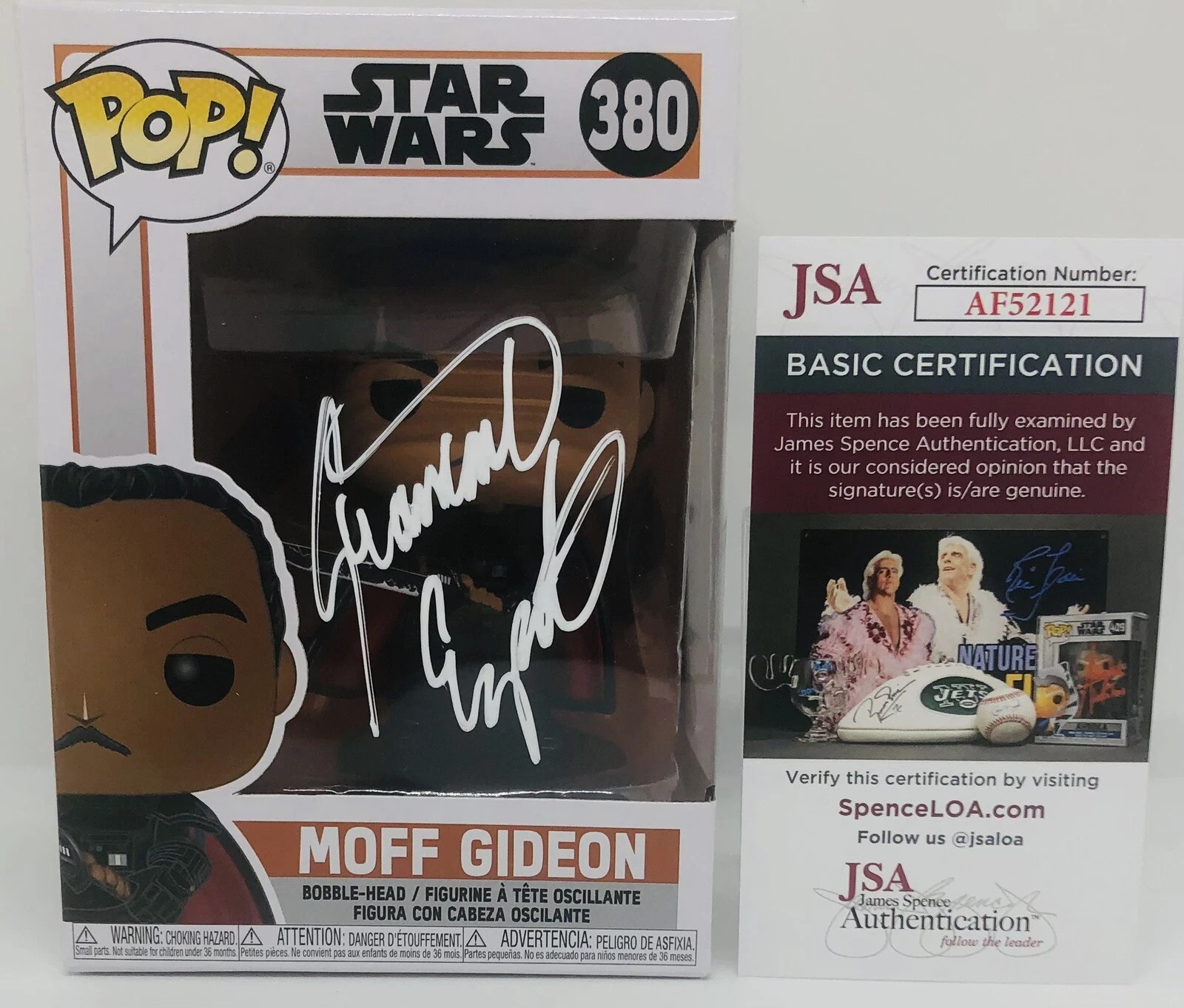 GIANCARLO ESPOSITO SIGNED MOFF GIDEON POP FUNKO FIGURE STAR WARS PROOF JSA COA