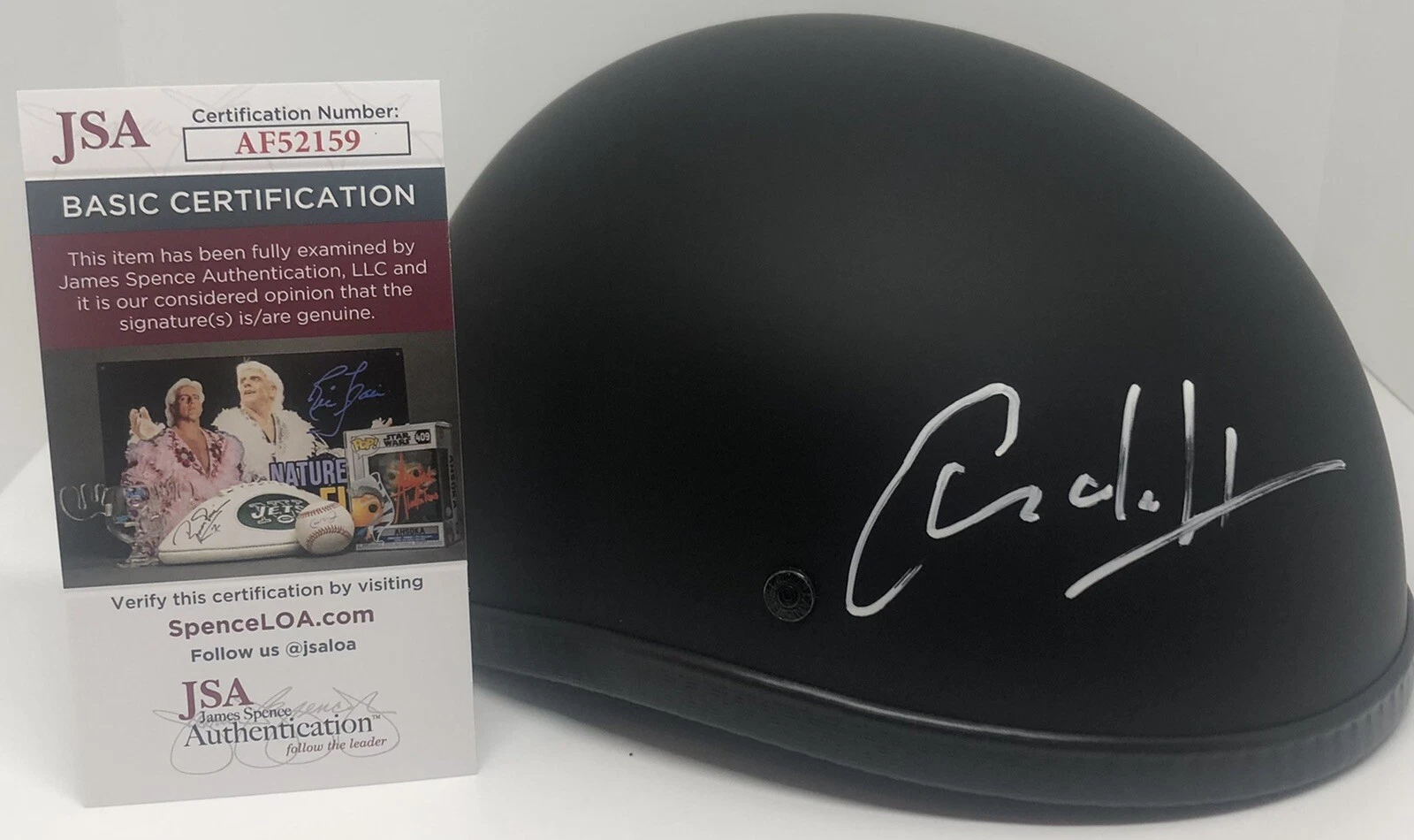 CHARLIE HUNNAM SIGNED SONS OF ANARCHY MOTORCYCLE BIKER HELMET JAX TELLER JSA COA