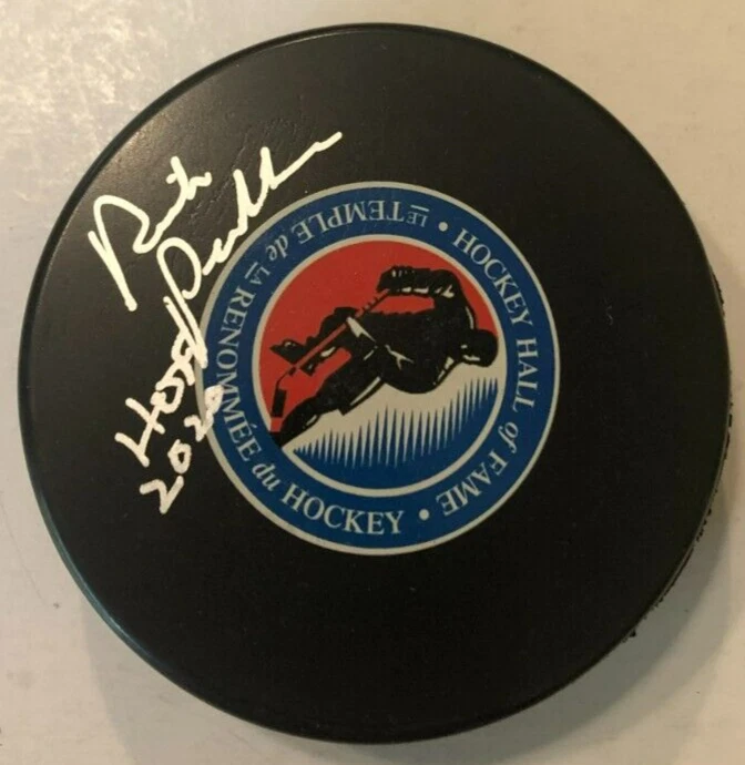 RICK PECKHAM SIGNED TAMPA BAY LIGHTNING HALL OF FAME HOCKEY PUCK W/ CASE COA