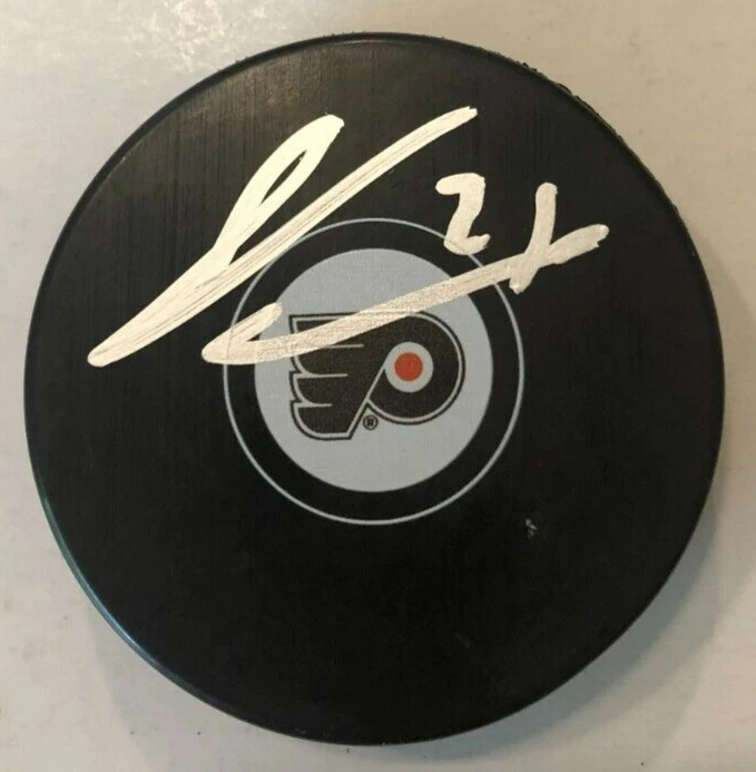 JAMES VAN RIEMSDYK SIGNED AUTOGRAPHED PHILADELPHIA FLYERS HOCKEY PUCK W CASE COA