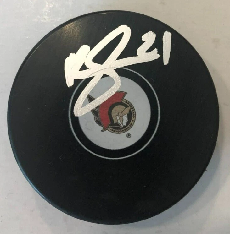 MATHIEU JOSEPH SIGNED AUTOGRAPHED OTTAWA SENATORS HOCKEY PUCK W/ CASE COA