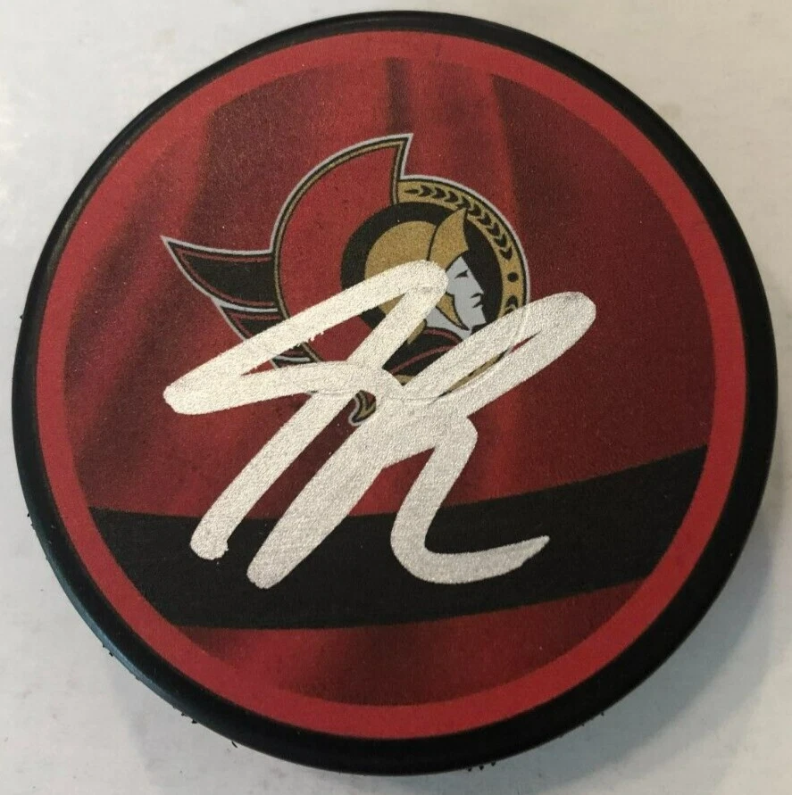 SHANE PINTO SIGNED AUTOGRAPHED OTTAWA SENATORS HOCKEY PUCK W/ CASE COA