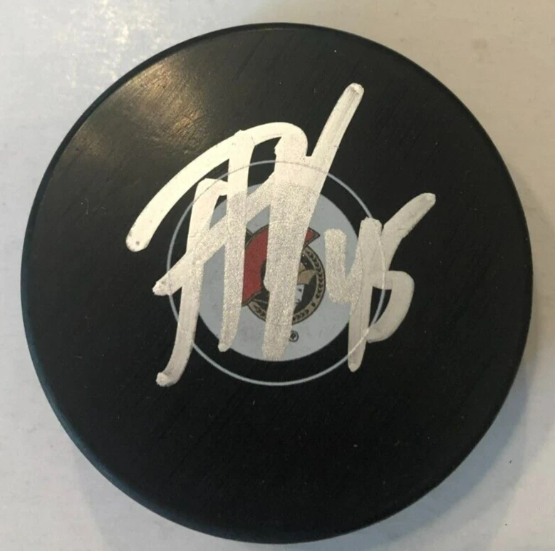 PARKER KELLY SIGNED AUTOGRAPHED OTTAWA SENATORS HOCKEY PUCK W/ CASE COA