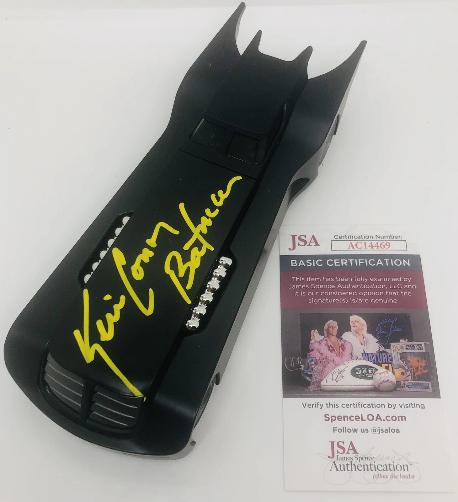 KEVIN CONROY SIGNED BATMAN ANIMATED DIECAST CAR 1:24 BATMOBILE PROOF JSA COA