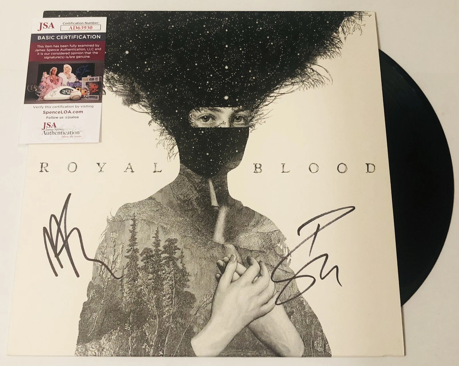 ROYAL BLOOD BAND SIGNED SELF TITLED LP VINYL RECORD ALBUM MIKE BEN PROOF JSA COA