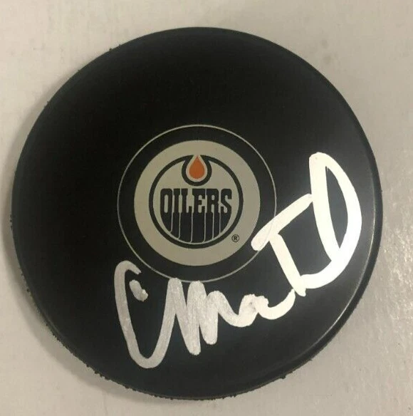 CRAIG MACTAVISH SIGNED AUTOGRAPHED EDMONTON OILERS HOCKEY PUCK W/ CASE COA