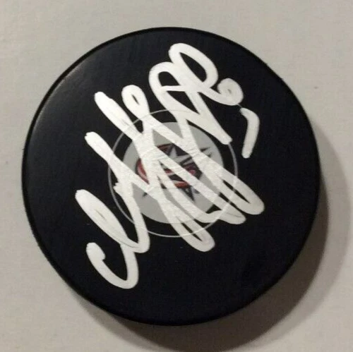 KIRILL MARCHENKO SIGNED COLUMBUS BLUE JACKETS HOCKEY PUCK W/ CASE COA
