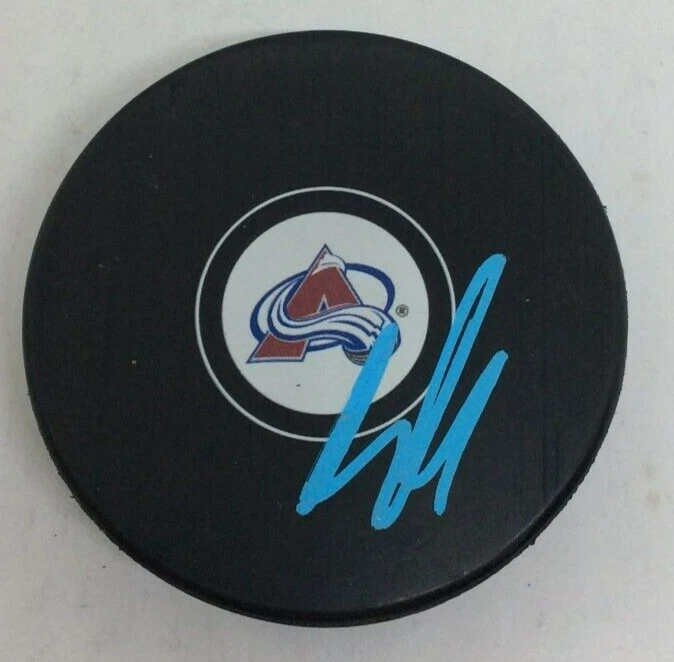 SAMUEL GIRARD SIGNED AUTOGRAPHED COLORADO AVALANCHE HOCKEY PUCK W/ CASE SAM COA