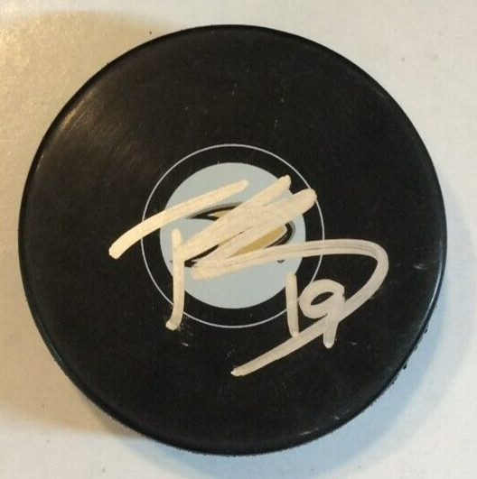 TROY TERRY SIGNED ANAHEIM DUCKS HOCKEY PUCK W/ CASE COA