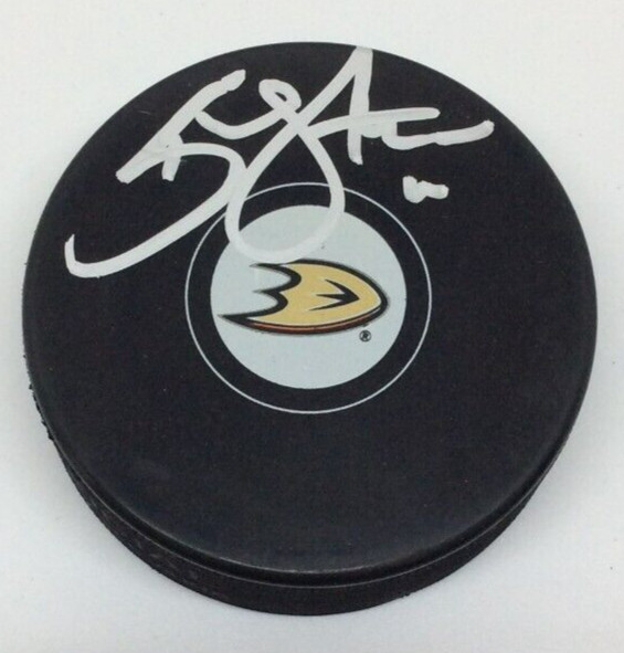 KEVIN SHATTENKIRK SIGNED ANAHEIM DUCKS HOCKEY PUCK W/ CASE COA