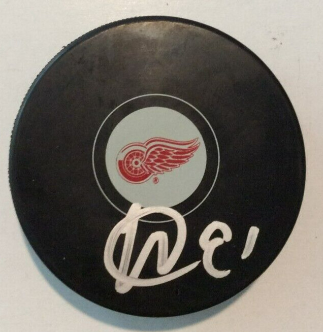 DOMINIK KUBALIK SIGNED DETROIT RED WINGS HOCKEY PUCK W/ CASE COA