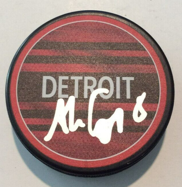ANDREW COPP SIGNED DETROIT RED WINGS HOCKEY PUCK W/ CASE COA