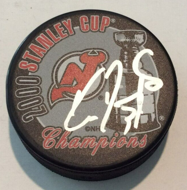 KEN DANEYKO SIGNED 2000 STANLEY CUP PUCK W/ CASE NEW JERSEY DEVILS COA