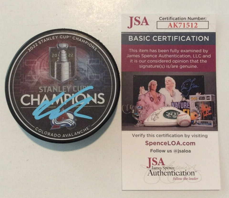 ARTTURI LEHKONEN SIGNED COLORADO AVALANCHE 2022 STANLEY CUP PUCK W/ CASE JSA COA