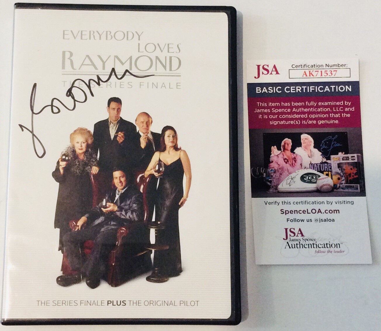 RAY ROMANO SIGNED EVERYBODY LOVES RAYMOND TV SHOW THE SERIES FINALE DVD JSA COA