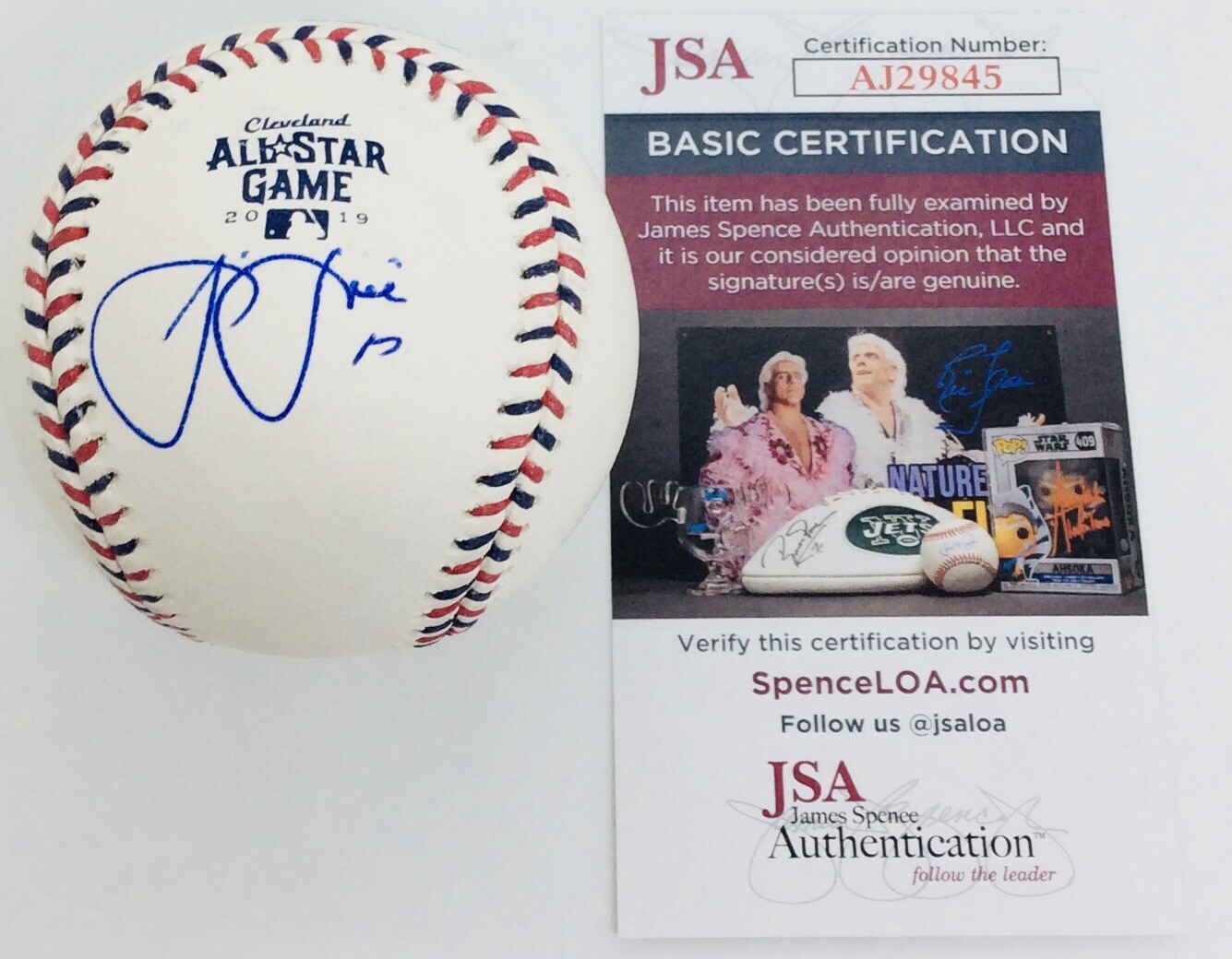 JOSE BERRIOS SIGNED RAWLINGS 2019 ALL STAR BASEBALL MINNESOTA TWINS JSA COA