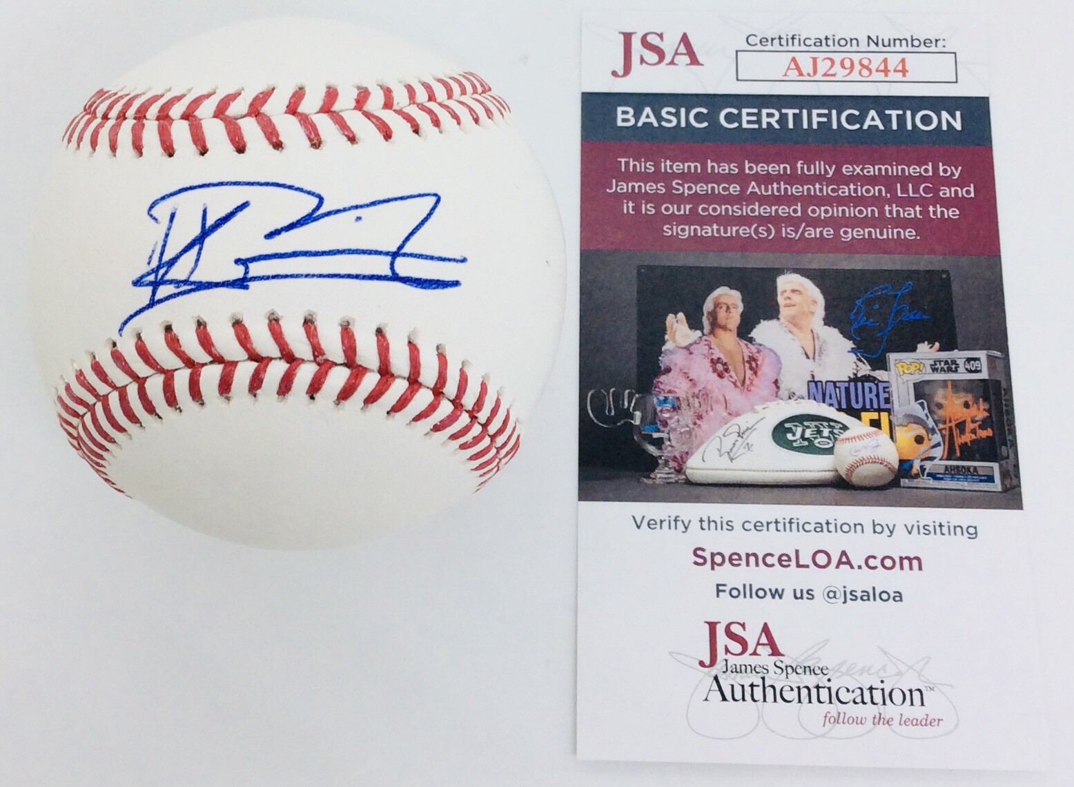 KEVIN PARADA SIGNED RAWLINGS OFFICIAL MLB BASEBALL NEW YORK METS JSA COA