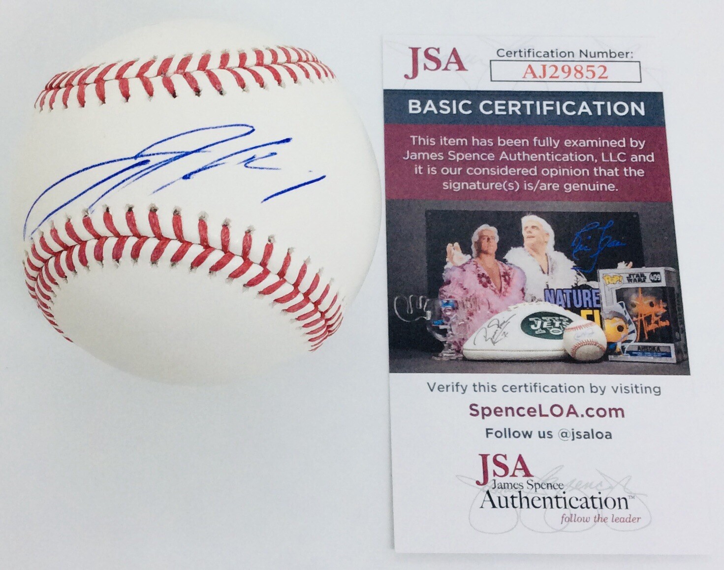 JACKSON HOLLIDAY SIGNED RAWLINGS MLB BASEBALL BALTIMORE ORIOLES JSA COA