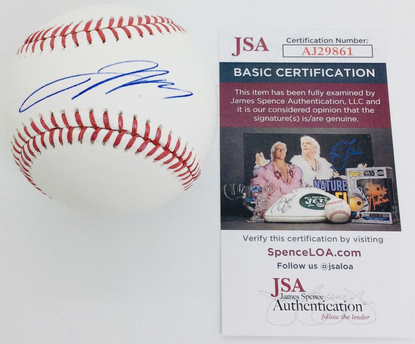 JACKSON HOLLIDAY SIGNED RAWLINGS MLB BASEBALL BALTIMORE ORIOLES JSA COA