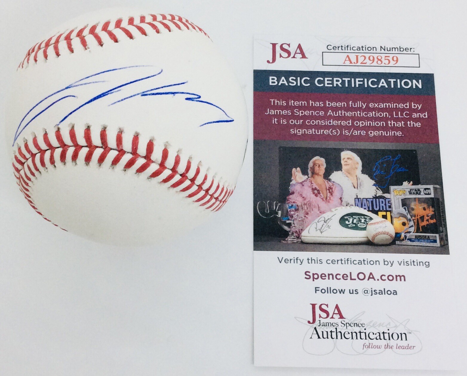 JACKSON HOLLIDAY SIGNED RAWLINGS MLB BASEBALL BALTIMORE ORIOLES JSA COA